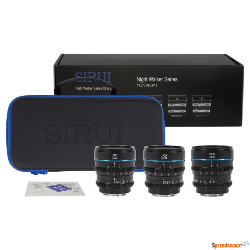 Sirui Cine Lens Nightwalker S35 Kit 24/35/55mm... - Obiektywy, tuleje, p... - Szczecinek