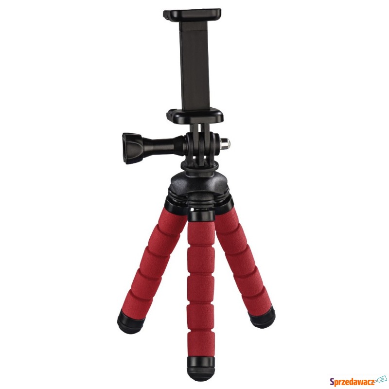 Tripod Hama mini statyw Flex 2w1 14 cm czerwony - Lampy błyskowe, statywy - Sanok