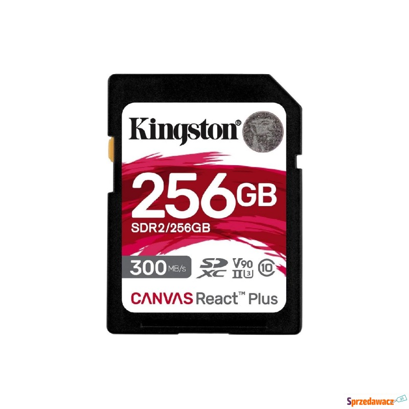 Kingston SDXC Canvas React Plus 256GB 300R/260W... - Karty pamięci, czytniki,... - Gliwice