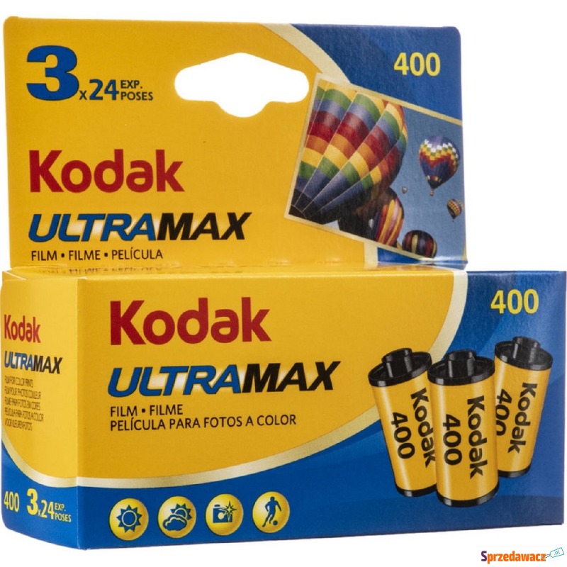 Kodak 135 ultramax carded 400-24x3 - Akcesoria fotograficzne - Żory