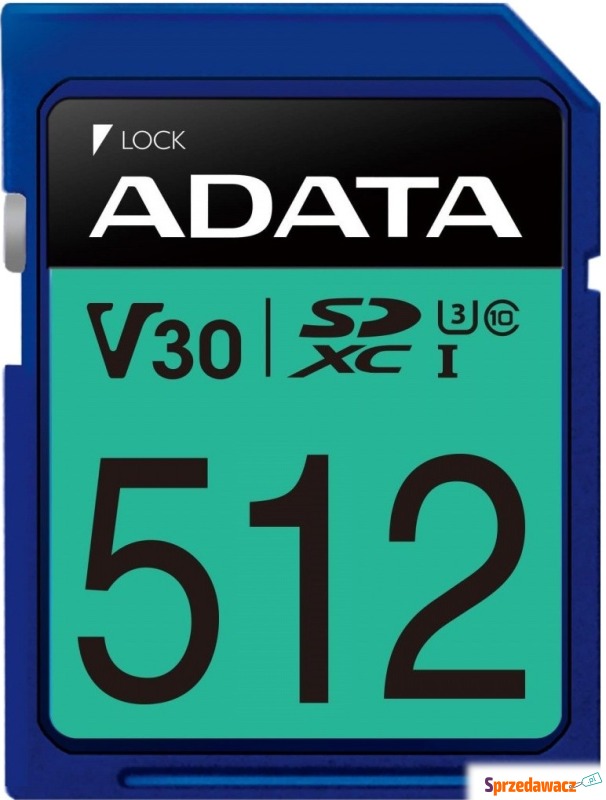 ADATA Premier Pro SDXC 512GB 100R/80W UHS-I U3... - Karty pamięci, czytniki,... - Szczecinek