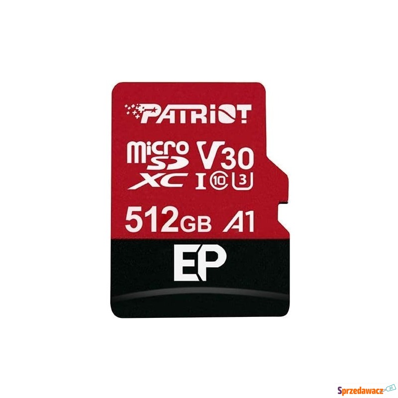 Patriot EP Series 512GB microSDXC V30 - Karty pamięci, czytniki,... - Jelenia Góra