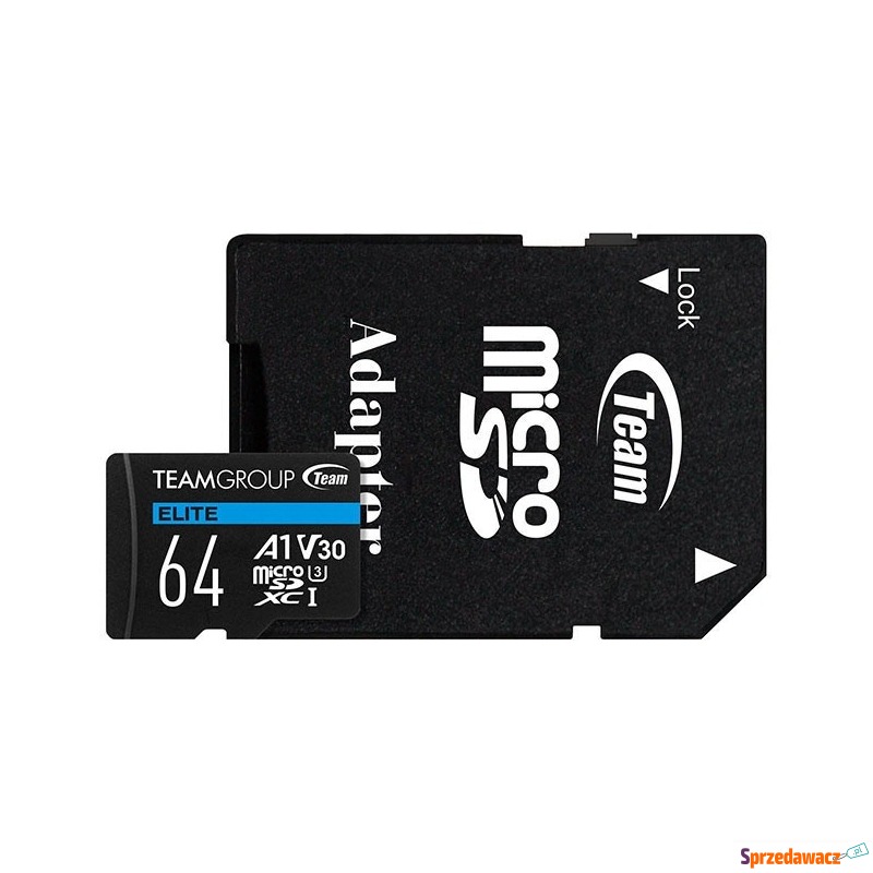 TEAMGROUP Elite 64GB microSDXC A1 V30 + Adapter - Karty pamięci, czytniki,... - Nysa