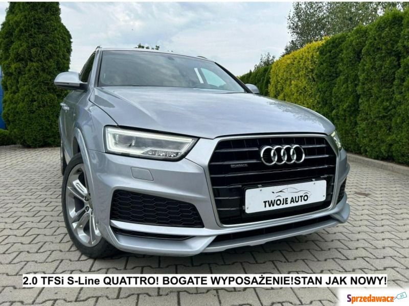 Audi Q3 - 2.0 TFSi S-Line Quattro bogata wers... - Samochody osobowe - Tarnów