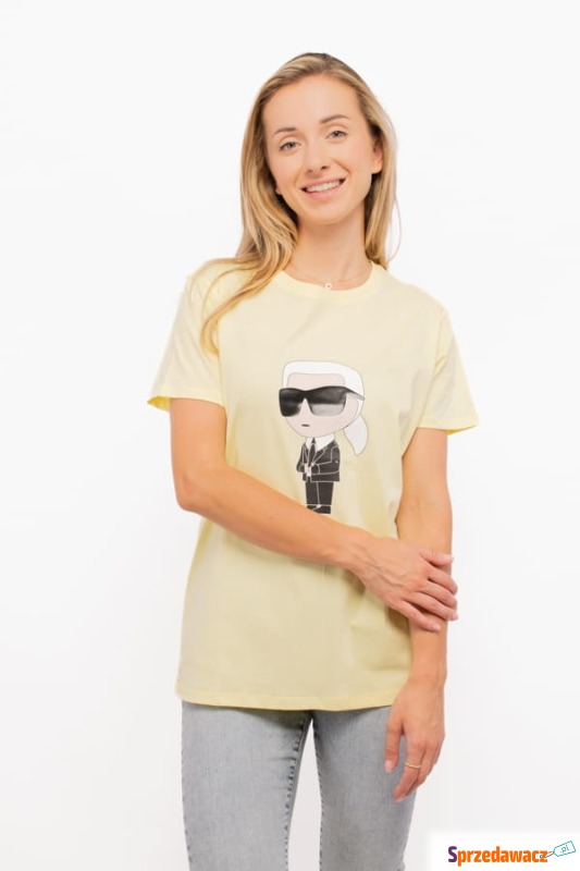 
T-shirt damski Karl Lagerfeld 230W1700 żółty
 - Bluzki, koszule - Rybnik