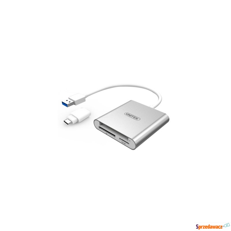 Unitek Czytnik kart pamieci USB 3.0 + USB TYP-C;... - Karty pamięci, czytniki,... - Kraków