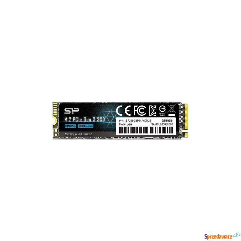 Dysk SSD Silicon Power A60 256GB M.2 PCIe NVMe... - Dyski twarde - Inowrocław