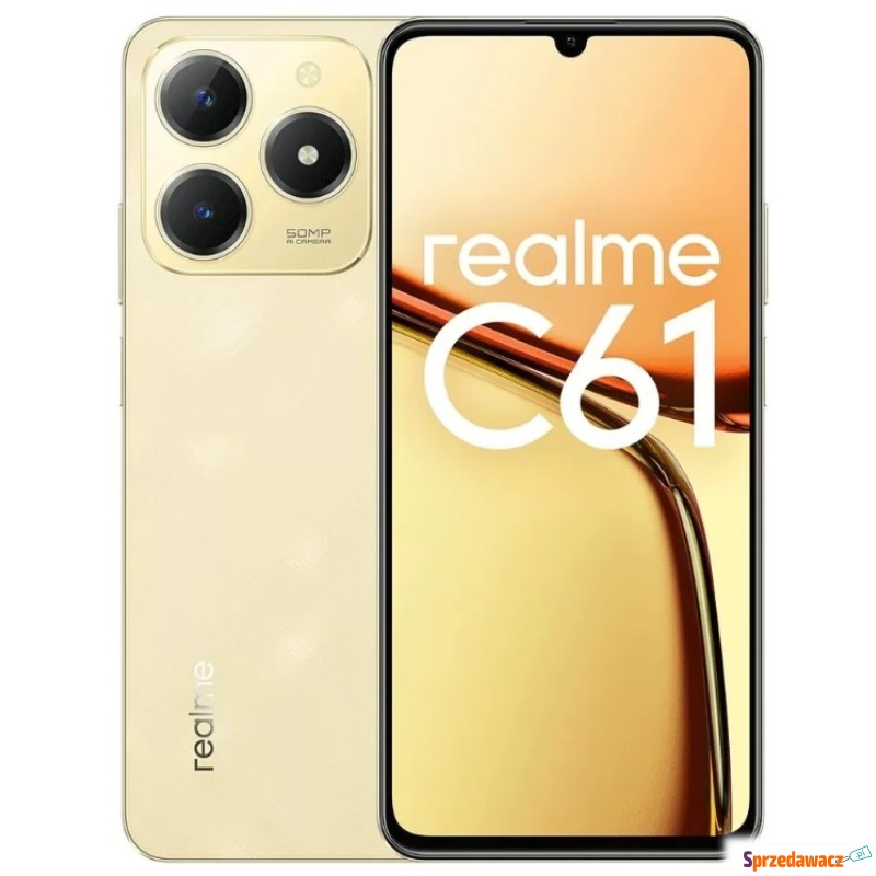 realme C61 6/256GB Sparkle Gold - Telefony komórkowe - Koszalin