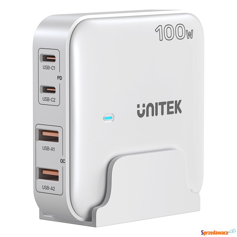 Unitek Ładowarka biurkowa GaN 100W 2xUSB-A 2xUSB-C - Ładowarki sieciowe - Chorzów