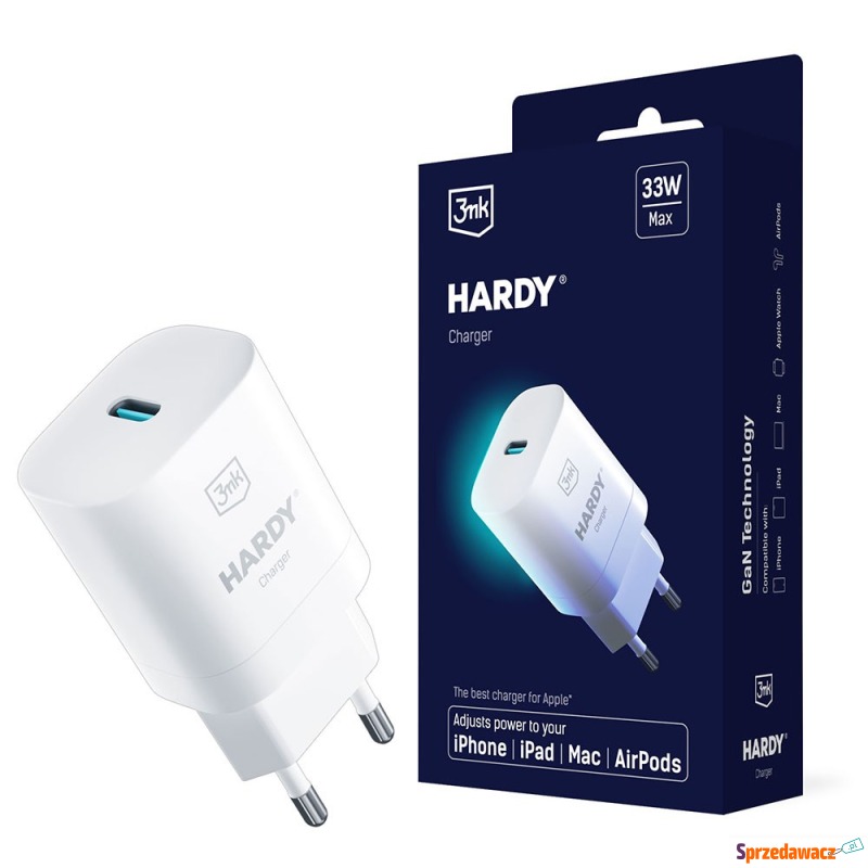 3mk Hardy Charger for Apple 33W - Ładowarki sieciowe - Toruń