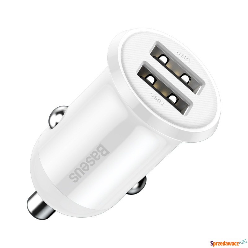 Baseus Grain Pro 2x USB 4.8A (biała) - Ładowarki sieciowe - Olsztyn