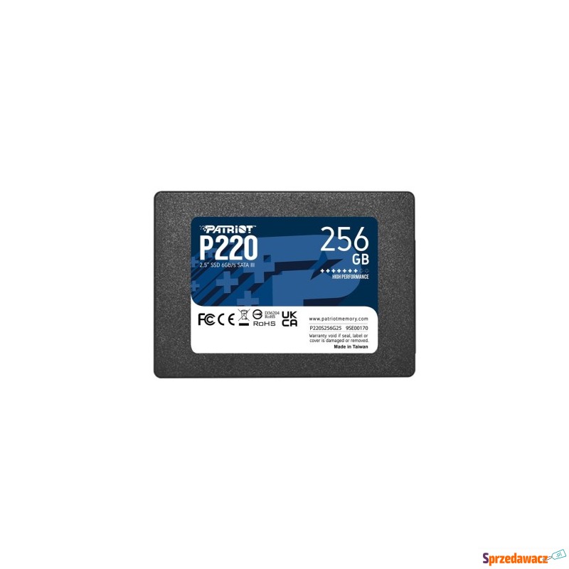 SSD Patriot P220 256GB SATA3 2,5" - Dyski twarde - Toruń