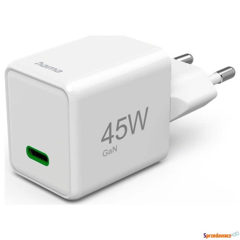 Hama Supermini 45W GaN PD/QC 1x USB-C biała - Ładowarki sieciowe - Opole