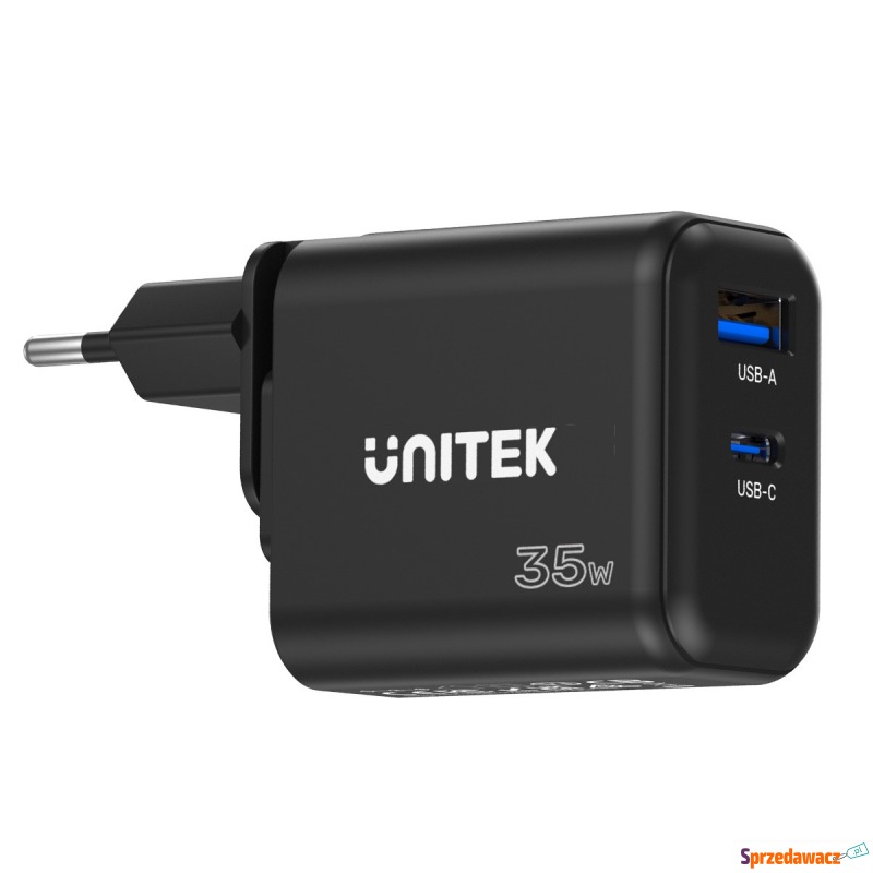 Unitek ładowarka GaN PD 35W USB-C + USB-A czarna - Ładowarki sieciowe - Olsztyn