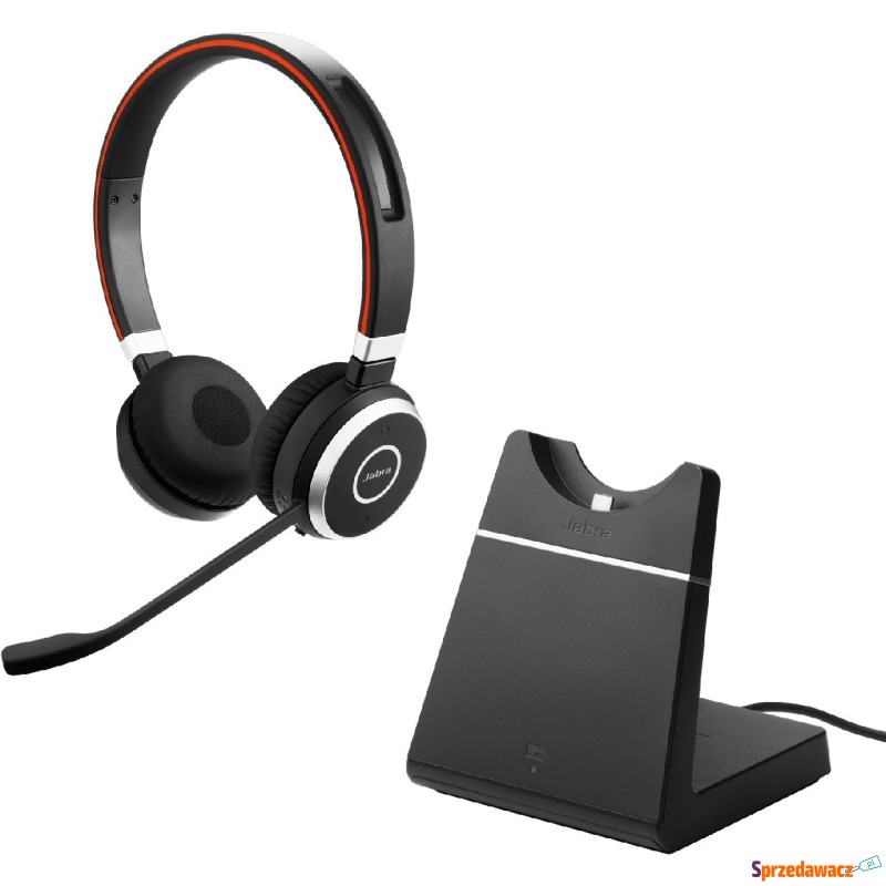 Nauszne Jabra Evolve 65 MS Stereo + charging stand - Słuchawki - Kędzierzyn-Koźle