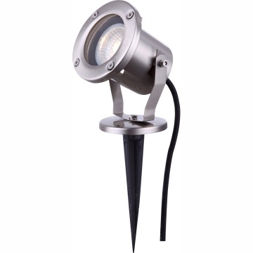 Lampa wbijana zewnętrzna Globo Style 1x35W GU10 chrom/czarny IP44 32075