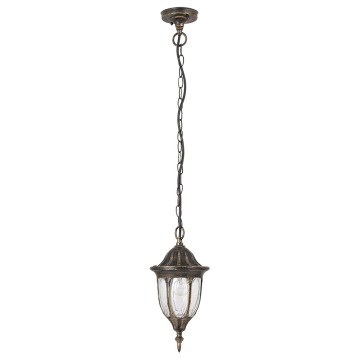 Lampa wisząca zewnętrzna Rabalux Milano 1x60W E27 IP43 antyczne złoto 8374