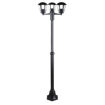 Lampa stojąca zewnętrzna Rabalux Marseille 3x60W E27 IP44 czarna 8569