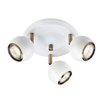 Plafon lampa sufitowa Markslojd Coco 3x35W GU10 biały/patyna 106875