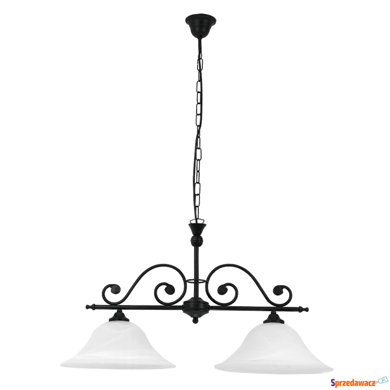 Lampa wisząca Rabalux Dorothea 2x60W E27 czarny... - Lampy wiszące, żyrandole - Gdynia