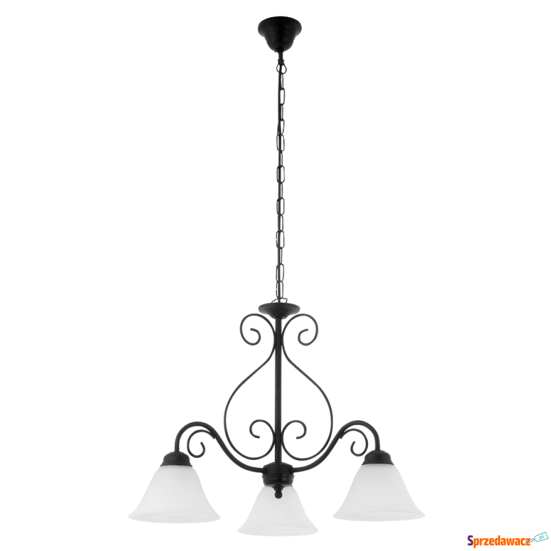 Lampa wisząca Rabalux Athen 3x40W E14 czarny mat... - Lampy wiszące, żyrandole - Łódź