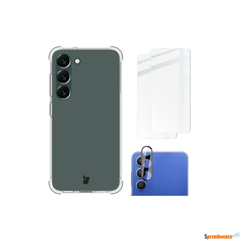 Etui + 2x szkło + obiektyw Bizon Case Clear Pack... - Etui na telefon - Warszawa