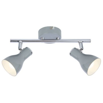 Listwa Candellux Julie 92-66626 lampa sufitowa spot 2x40W E14 szara