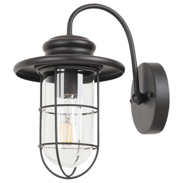 Kinkiet Rabalux Pavia 8069 lampa ogrodowa zewnętrzna 1x60W E27 IP44 czarny mat