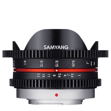 Stałoogniskowy Samyang 7.5mm T3.8 MFT VDSLR