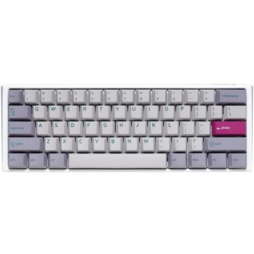 Mini klawiatura gamingowa Ducky One 3 Mist Grey z podświetleniem RGB LED — MX-Blue (US)