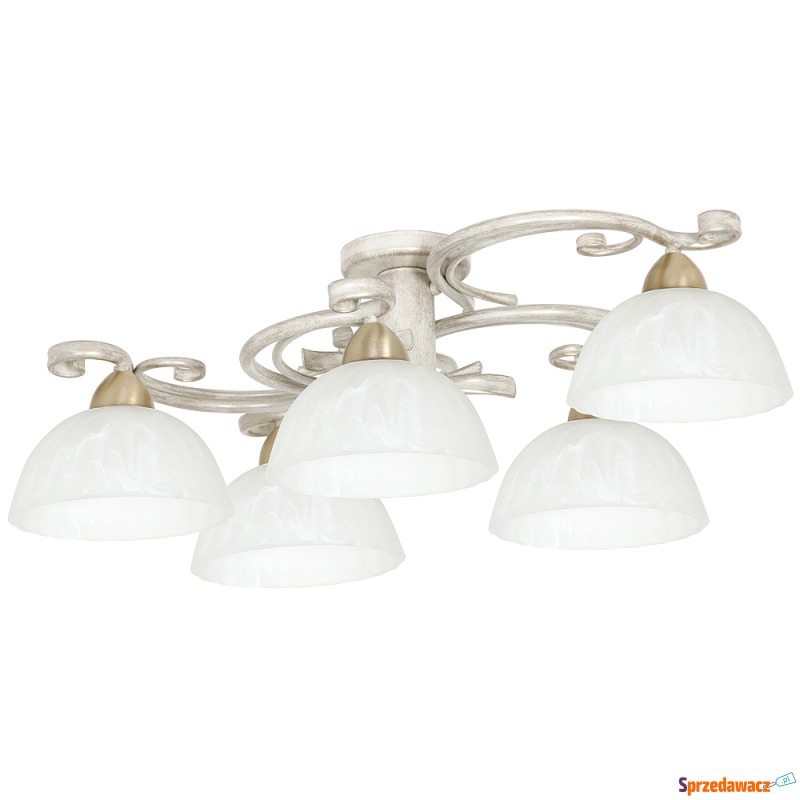 Plafon lampa sufitowa Luminex Aurora White 5x60W... - Plafony - Szczecinek