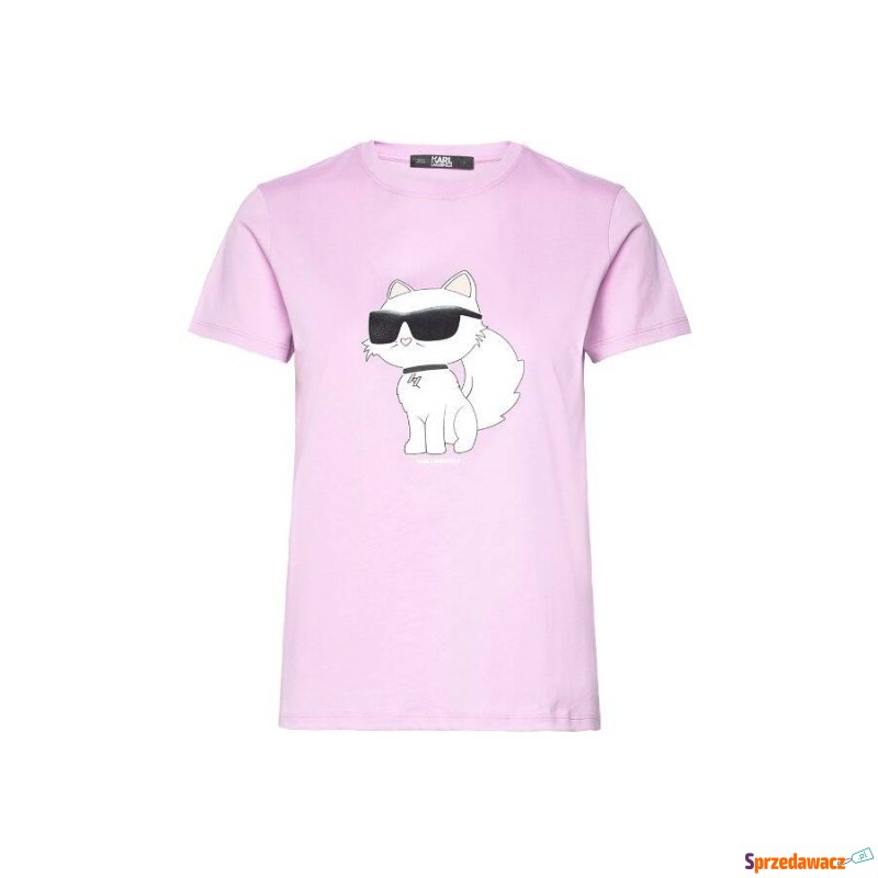 
T-shirt damski Karl Lagerfeld 230W1703 różowy - Bluzki, koszule - Przemyśl