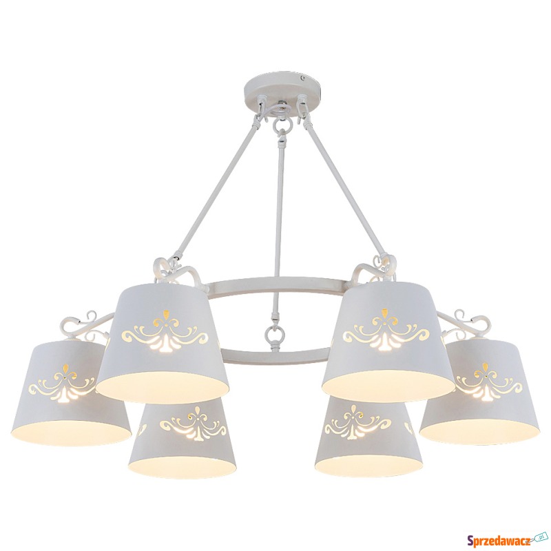 Lampa wisząca Rabalux Anna 2235 6x40W E14 biała... - Lampy wiszące, żyrandole - Koszalin