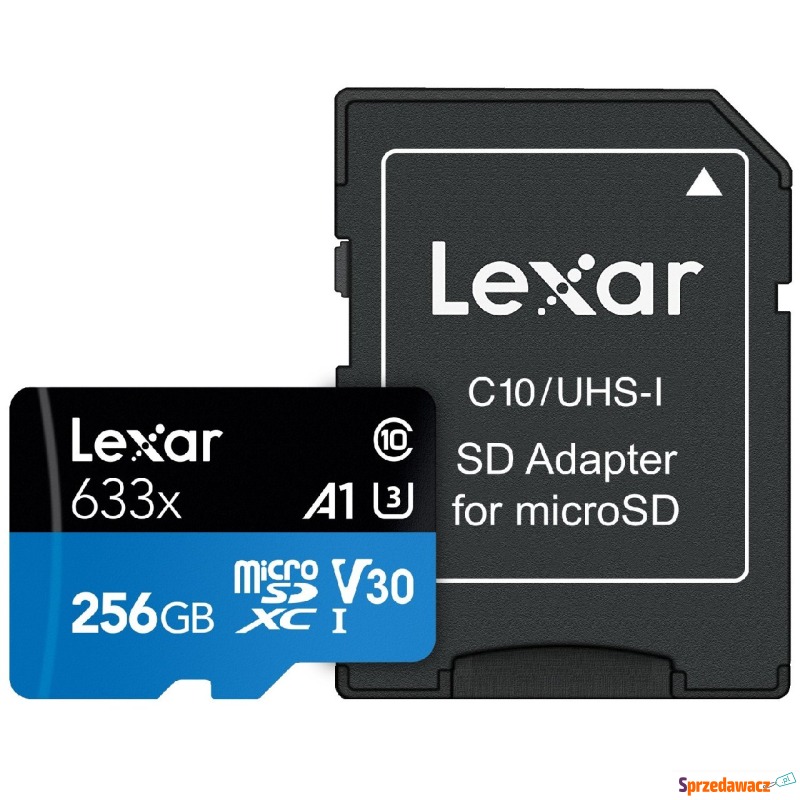 Lexar 256GB microSDXC High-Performance 633x UHS-I... - Karty pamięci, czytniki,... - Dębica