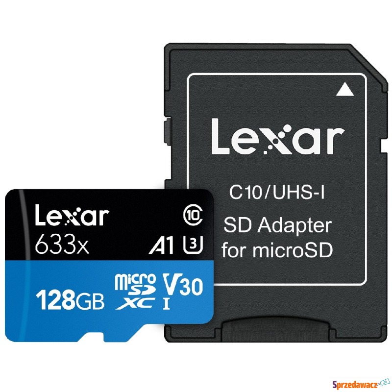 Lexar 128GB microSDXC High-Performance 633x UHS-I... - Karty pamięci, czytniki,... - Bydgoszcz