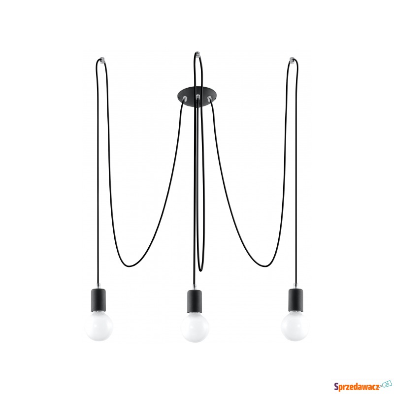 Lampa wisząca Sollux Edison 3 SL.0370 3x60W E27... - Lampy wiszące, żyrandole - Pruszków