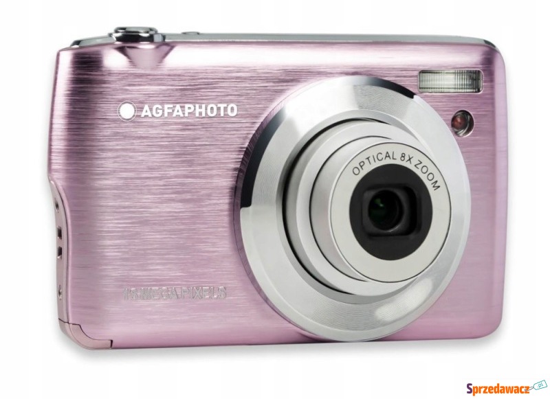 Agfa Photo DC8200 Różowy + etui + karta SD 16GB - Aparaty cyfrowe - Sochaczew