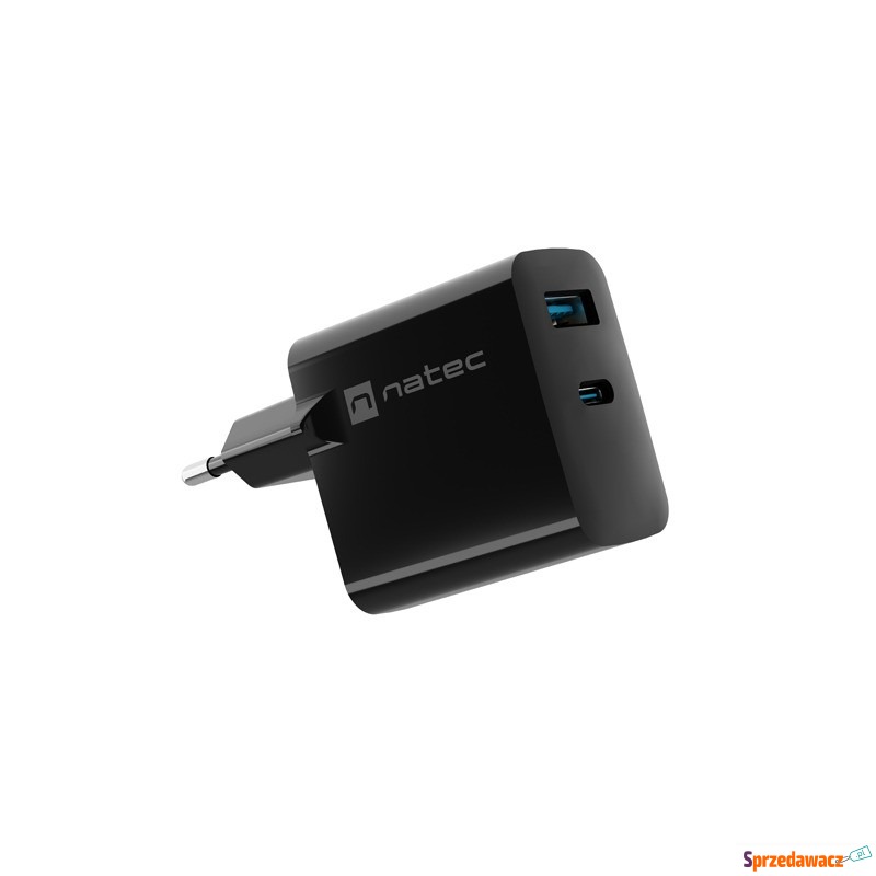 Natec Ribera GaN 65W USB-A USB-C czarna - Ładowarki sieciowe - Łódź