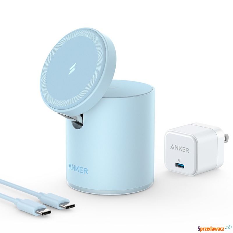 Anker PowerWave Mag-Go 2 in 1 Dock niebieska - Ładowarki sieciowe - Grudziądz