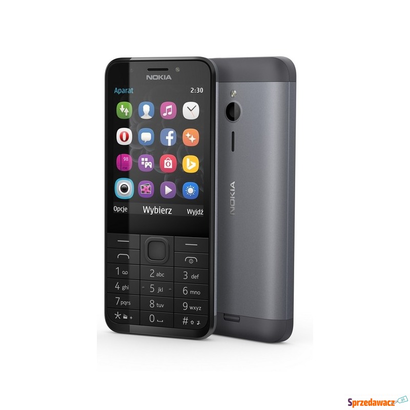 Nokia 230 Dual Sim Ciemnoszary - Telefony komórkowe - Włocławek