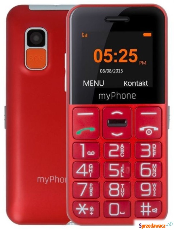 myPhone Halo Easy czerwony - Telefony komórkowe - Płock