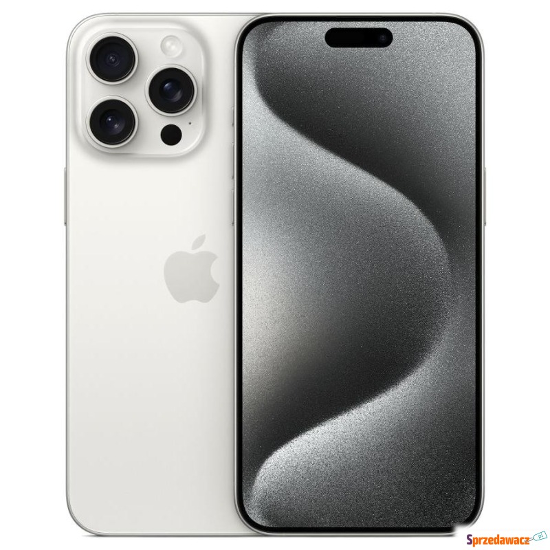 Apple iPhone 15 Pro Max 256GB Tytan Biały - Telefony komórkowe - Bieruń