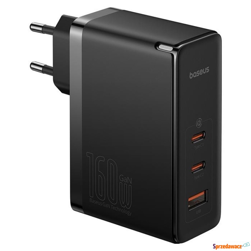 Baseus GaN5 Pro 2xUSB-C + USB, 160W (czarna) - Ładowarki sieciowe - Kalisz