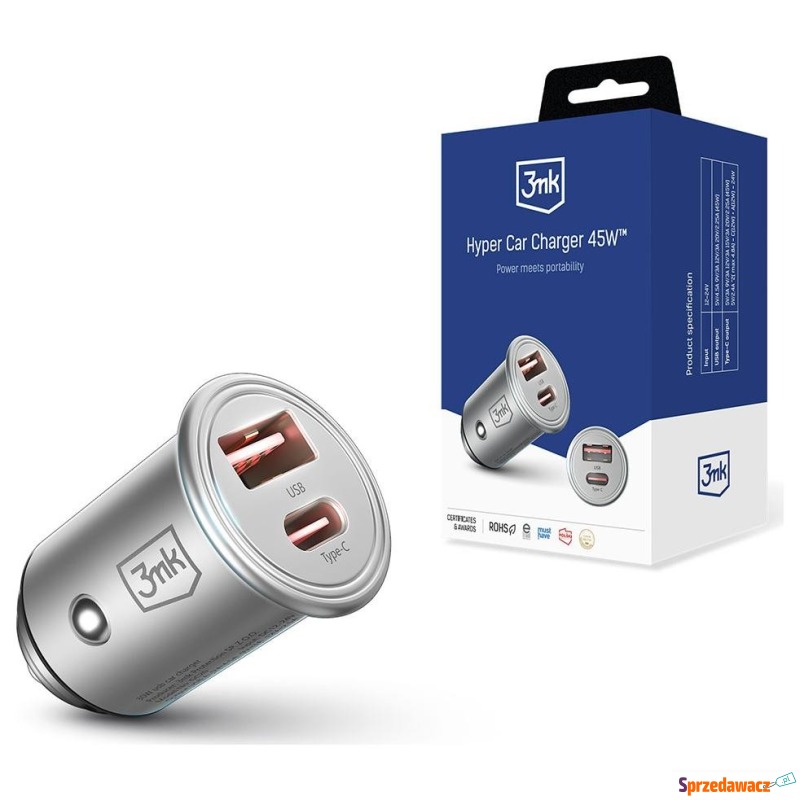 3mk Hyper Car Charger 45W - Ładowarki sieciowe - Kraków