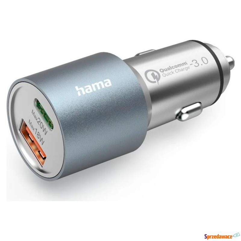 Hama ładowarka samochodowa 1x PD USB-C, 1x QC... - Ładowarki sieciowe - Bytom