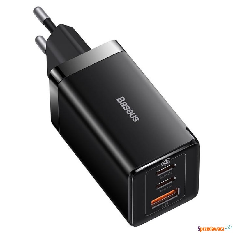 Baseus GaN5 Pro 2xUSB-C + USB, 65W (czarna) - Ładowarki sieciowe - Ostrołęka