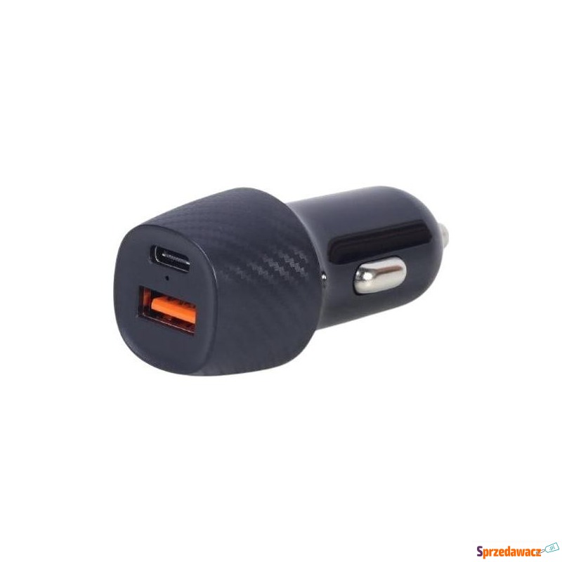 Gembird 1x USB-A QC 3.0, 1x USB-C PD (czarna) - Ładowarki sieciowe - Świętochłowice