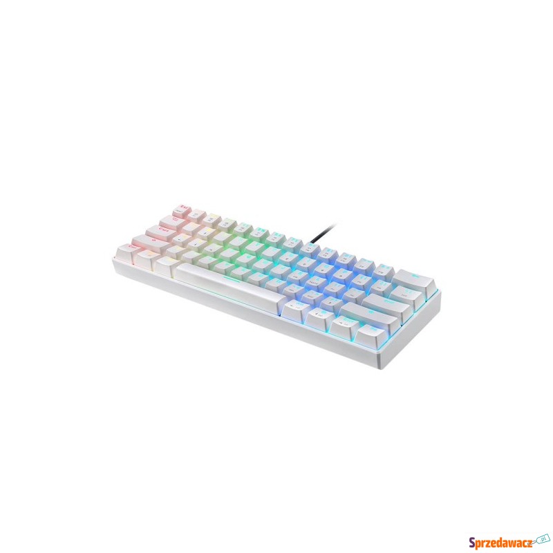 Klawiatura mechaniczna Motospeed CK61 RGB (biała) - Klawiatury - Grudziądz