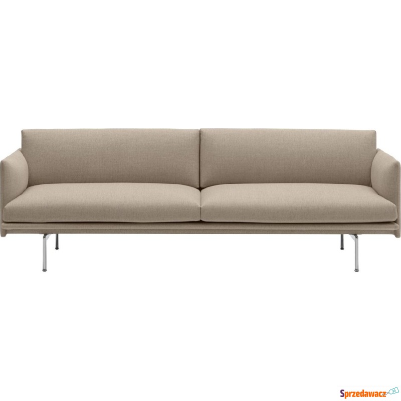 Sofa trzyosobowa Outline Ecriture 240 nogi aluminium - Sofy, fotele, komplety... - Dąbrowa Górnicza