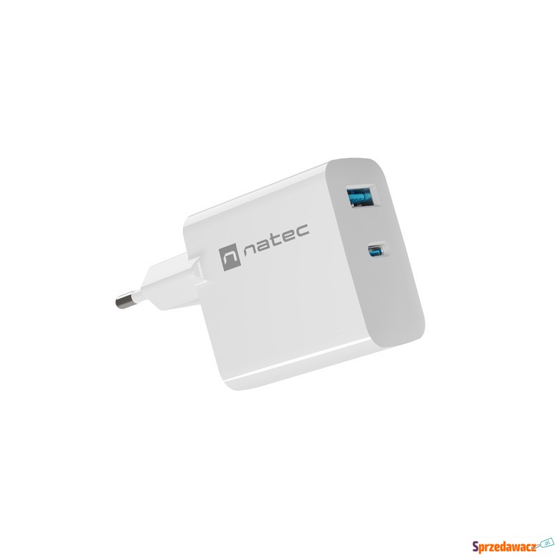 Natec Ribera GaN 45W USB-A USB-C biała - Ładowarki sieciowe - Rybnik